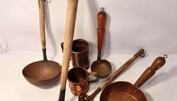 Lote de artículos cocina cobre