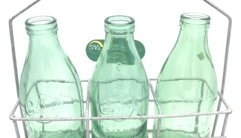 Lote X 3 Botellas Con Canasto
