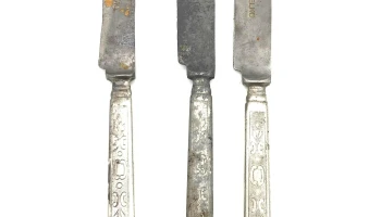 Lote X 3 Cuchillos Sello Elmo Antiguos