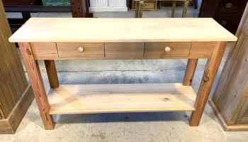 Mesa De Arrimo 2 Cajones 1,34 X 0,36 X 0,80 Alto