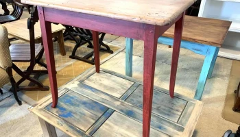 Mesa De Cocina Patas Laqueadas 0,85 X 0,64 X 0,80 Alto