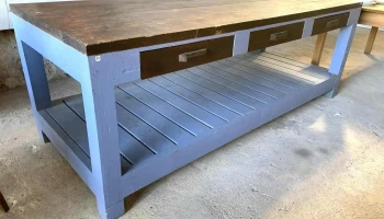 Mesa De Trabajo 3 Cajones  2,50 X 1 X 0,90
