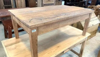 Mesa Ratona En Roble Arenado 1,20 X 0,74 X 0,48 Alto