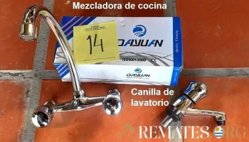 mezcladora cocina + canilla lavatorio