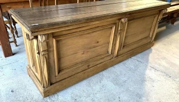 Mostrador  En Pino Blanco Original 2,26 X 0,54 X 0,80 Alto