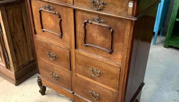 Mueble Frances 6 Cajones 2 Puertas Tapa De Marmol 0,86 X 0,47 X 1,12 Alto
