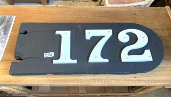 Numeros Estacion De Afe S/tabla De Madera Dura 0,60 X 0,23
