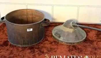 Olla De Cobre Alambique 0,30 Diam- 0,20 Alto