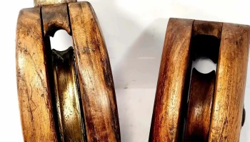 Par de pastecas madera