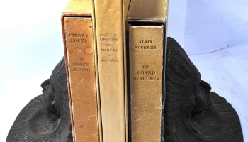 Pareja de aprieta libros bronce macizo ,muy pesados