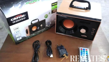 parlante portatil tiene puerto Usb y control