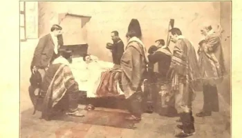Postal La muerte de Saravia
