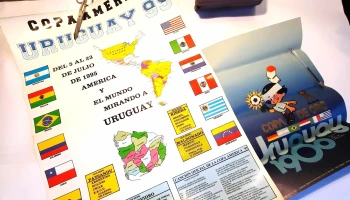 Poster Copa América 1995, Poster y almohadón 1980 (Mundialito a 50 años del 1930)