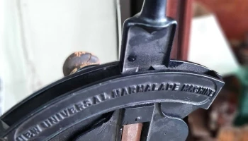Rara maquina de hacer mermelada de naranja alemana