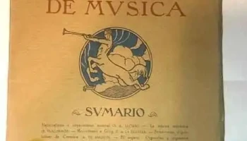 Revista de Musica año 1929 interesante ejemplar