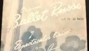 Revista teatro Municipal de Verano año 1944 Ballet Russe Sodre