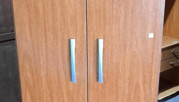 ropero en Mdf 2 puertas 2 cajones marron claro
