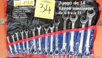 set de 14 llaves combinadas de 6 a 22 milímetros