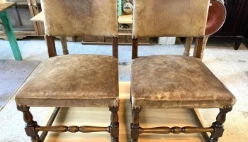 Sillas Materas Españolas Tapizadas En Cuero
