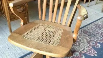 Sillon De Escritorio En Roble Giratorio