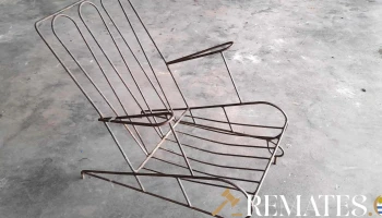 sillon de patio en varilla