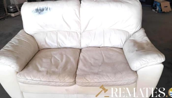 sofa en cuero 2 cuerpos