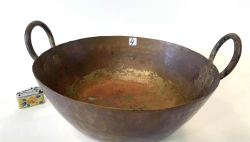 Tacho De Cobre Diam. 0,30 X 0,12 Alto