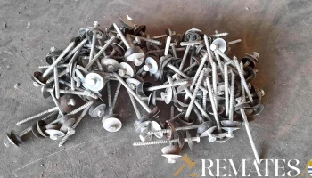 tornillos con arandela de goma y metal 6mm x 10 cm