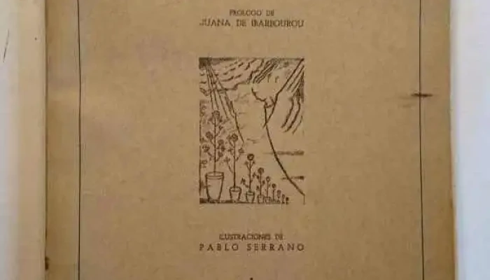 1 Libro: La Epifania de la Rosa con prologo Ibarborou e ilustraciones de Serrano dedicado a Luis Mazzey