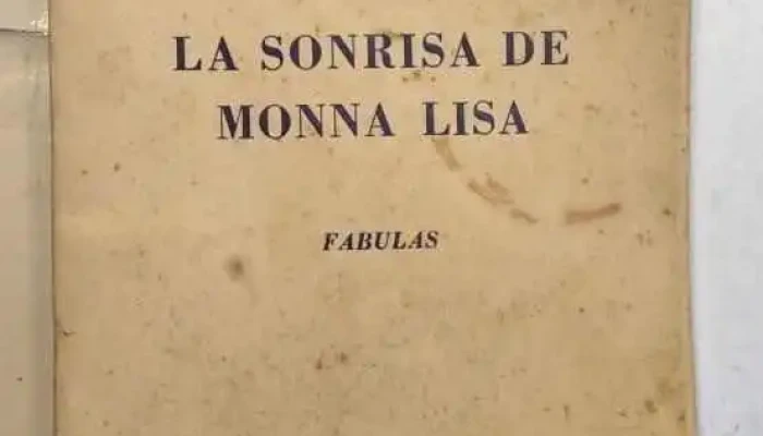 1 Libro: La Sonrrisa de Monna Lisa, dedicado por la Autora a Luis Mazzey