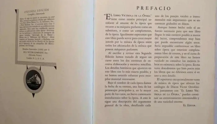 1 Libro Victrola De La Opera -  3 - 05-06-2021
