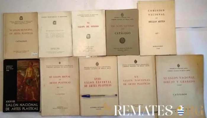 10 Catalogos de la Comisión Nacional de Bellas Artes
