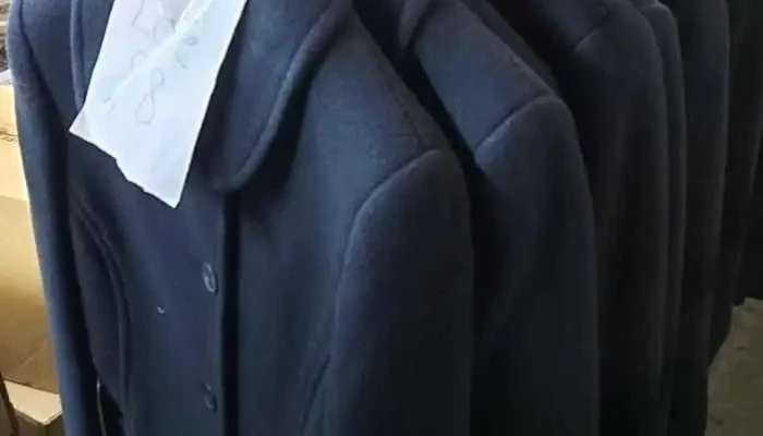 10 saco de paño lana azul, para dama talle S