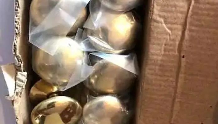 10 tiradores en bronce para muebles redondos nuevos grandes