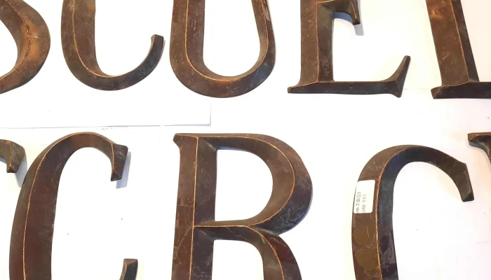 16 Letras De Bronce 16 Cm De Altura Alg 2 - 05-06-2021