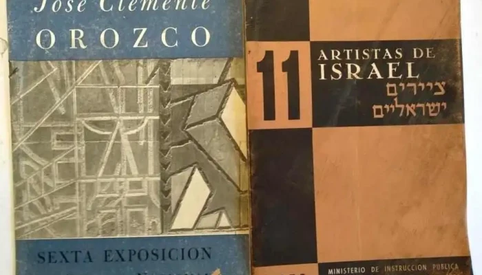 2 Catalogos: Artistas de Israel 1956 y José Clemente Orozco