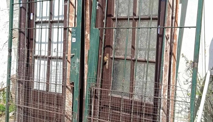 2 hojas de portón reja