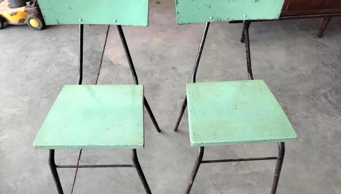 2 Sillas De Hierro Asiento Y Respaldo D 1 - 17-06-2021