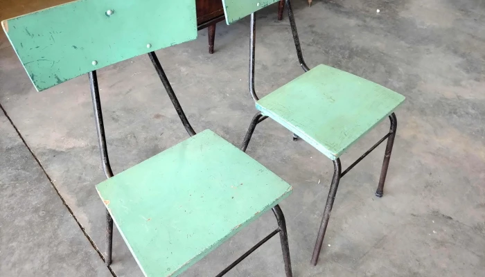 2 Sillas De Hierro Asiento Y Respaldo D 2 - 17-06-2021