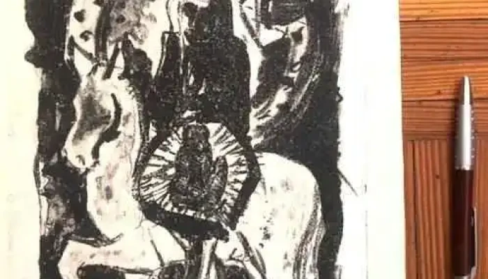 2 xilografias obra de Claudio Silveira Silva