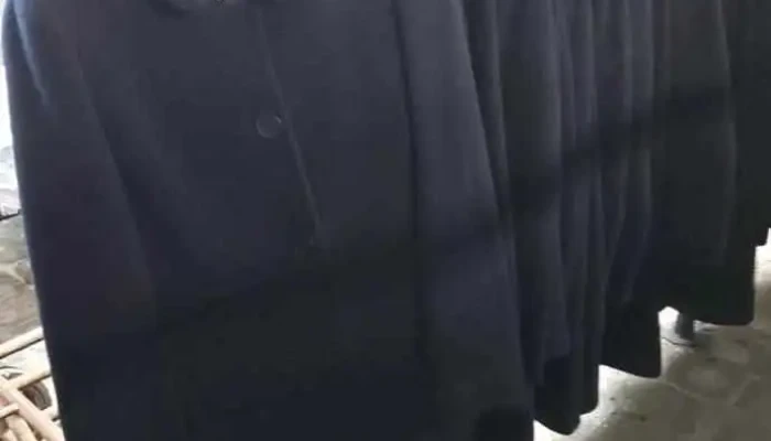 20 saco de paño lana azul, para dama talle S