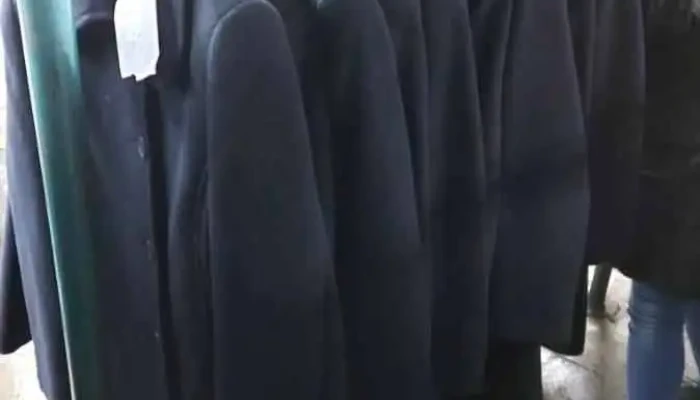 20 saco de paño lana azul, para dama talle S