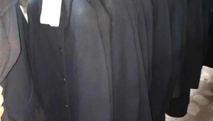 20 saco de paño lana azul, para dama talle S
