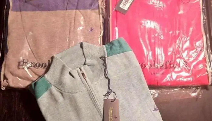 3 Buzos Brookfield variados en talles 2 Xl
