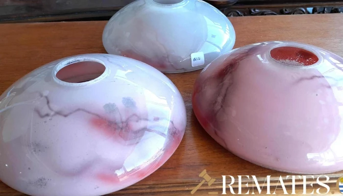 3 Plafones De Cristal Rosado 3 - 17-06-2021