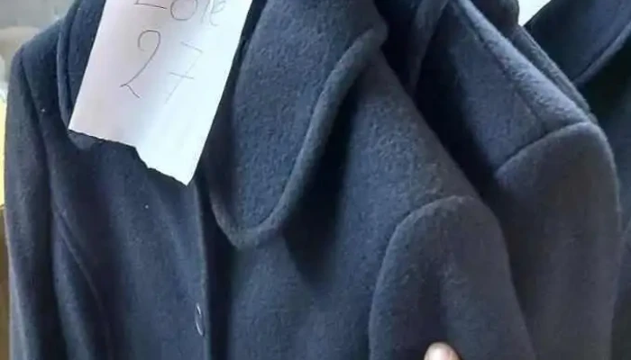 3 saco de paño lana azul, para dama talle S