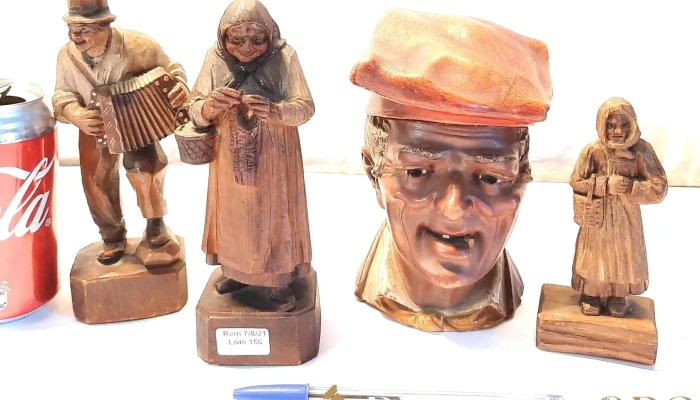 3 Tallas De Madera Personajes Y Busto En 1 - 05-06-2021