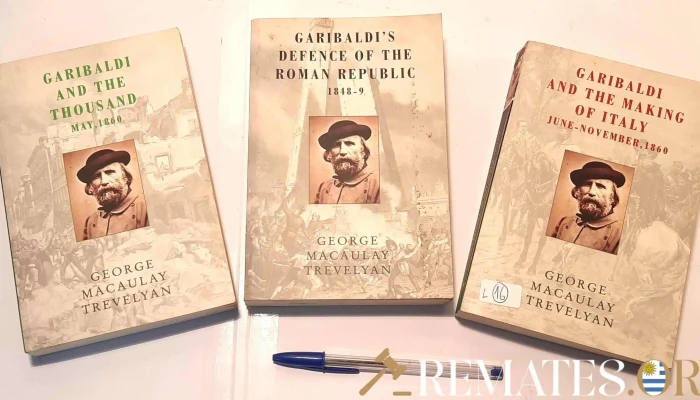 3 tomos de Giuseppe Garibaldi en Ingles