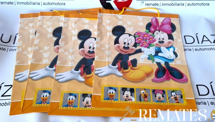 4 bolsas de disney amarillas