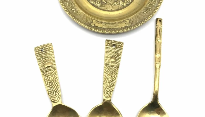 4 Piezas Adorno Bronce